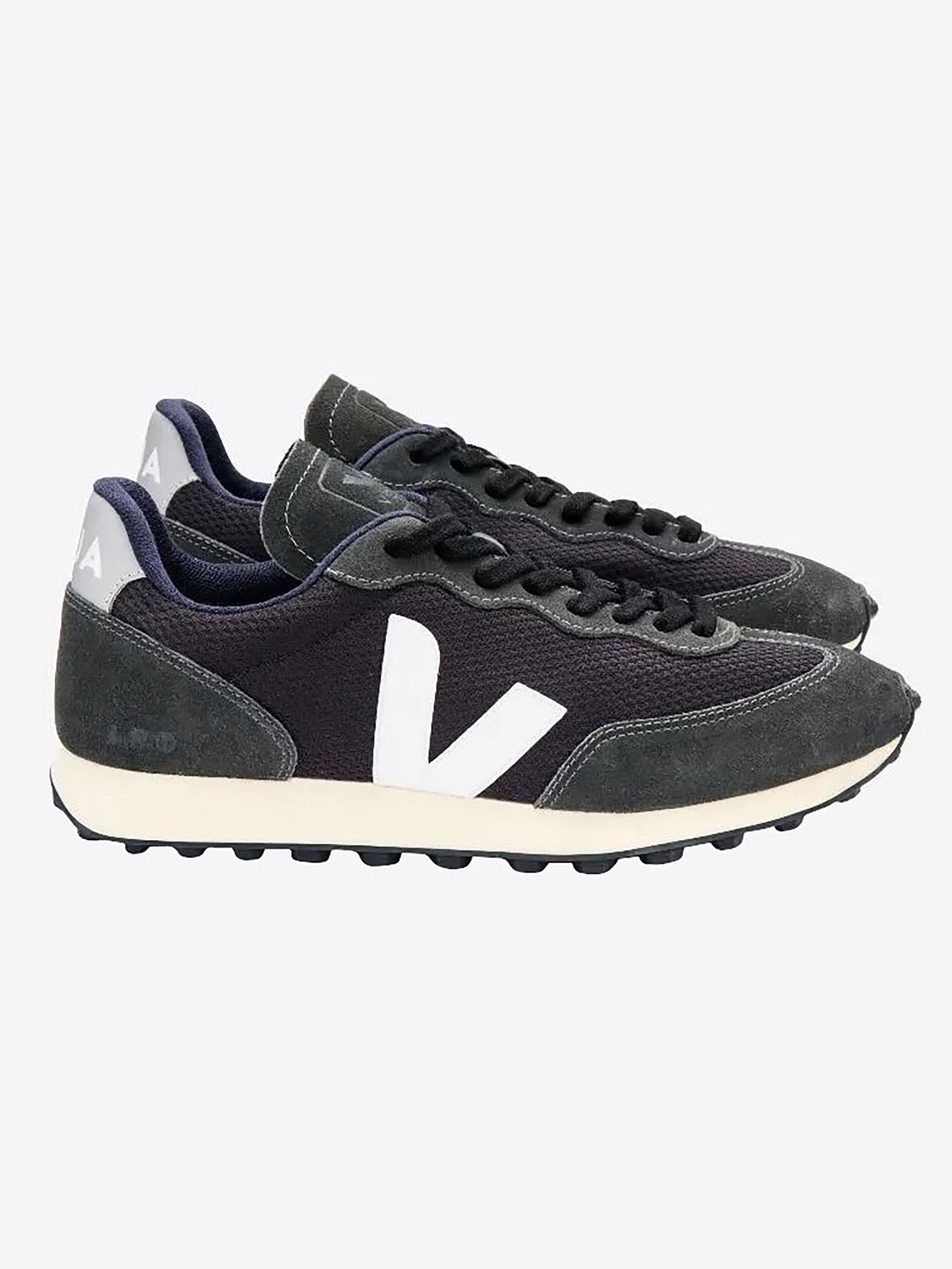 Veja Rio Branco Alveomesh Black White Oxford Grey Sneakers